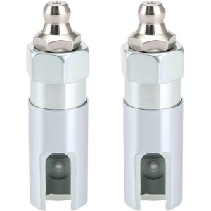 2 stks 90 Graden Vetpistool Koppeling Vet Montage Nozzle met 1/8 Inch NPT Draaduitschroefbare Aansluiting Geschikt voor Meeste Standaard 1/8 Inch Npt Olie Pijpen