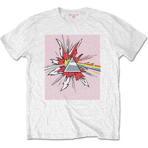 Pink Floyd - Lichtenstein Prism Heren T-shirt - 2XL - Wit