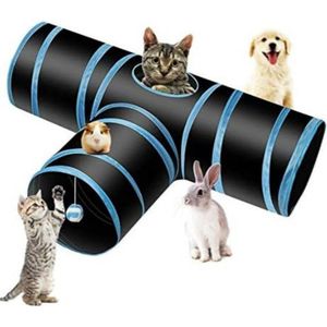 Kattentunnel - Katten Tunnel - Speeltunnel Kat - Kattentunnel 3 Gangen
