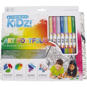 Chameleon KIDZ Art Portfolio 14 markers