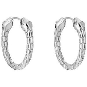 Bijoutheek Oorringen Slang Zilver