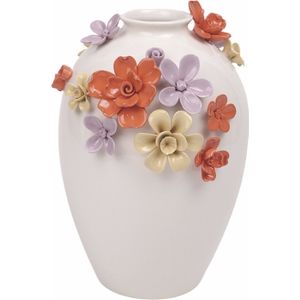 House of Nature - Vaas Flowers wit 26cm