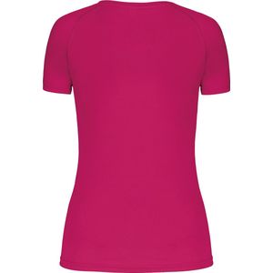 PROACT® Dames sport-t-shirt V-hals PA477 - Fuchsia - XL