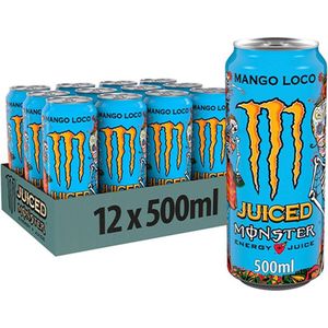 Monster Energy Juiced - Energy Drink Mango - Pre Workout - 12 Blikjes (12x500 ml)