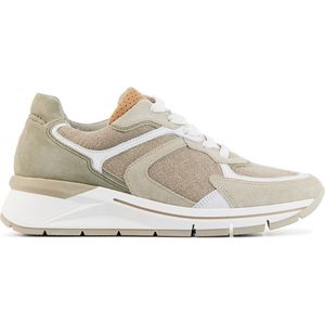 Gabor Sneakers Dames - Lage sneakers / Damesschoenen - Leer - 86.585 canvas  -  Ecru - Maat 36