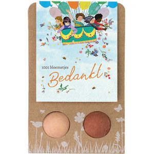Blossombs Bloembommetjes Weggeefcadeautje - 2 Zaadbommetjes - 1001 Bloemetjes Bedankt