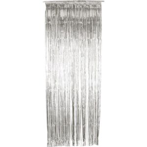 Smiffys - Shimmer Curtain Feestdecoratie - Zilverkleurig