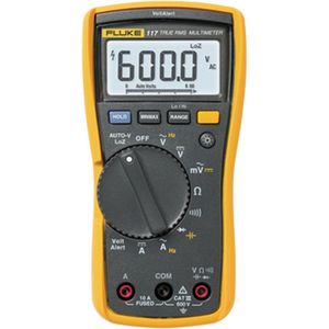 Fluke 117 EUR Digitale True-RMS multimeter met contactloze spanningszoeker - AC/DC 600V & 10A