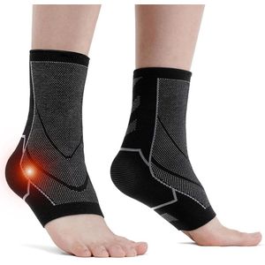 Enkelsteun Brace 1 paar - Plantar Fasciitis Sokken voor mannen en vrouwen - XL