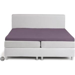 Damai - Topper Hoeslaken - Jersey - 90 x 210 cm - Purple