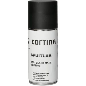 Spuitlak Cortina mat zwart UZZ0001 150ml