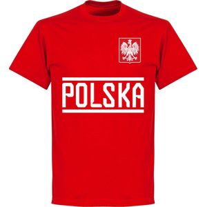 Polen Team T-Shirt - Rood - Kinderen - 128