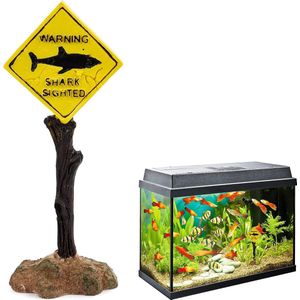 Aquariumdecoratie - Realistische simulatie - Schuilplaatsen voor vissen - Natuurgetrouwe aquaria accessoires - Verbergen - Aquaria decor - 20 cm