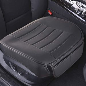 Autostoelhoezen van Zacht PU-leer voor Voorstoelen van de Auto - 2 Stuks Zwart