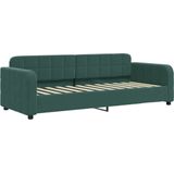 vidaXL - Slaapbank - 80x200 - cm - fluweel - donkergroen