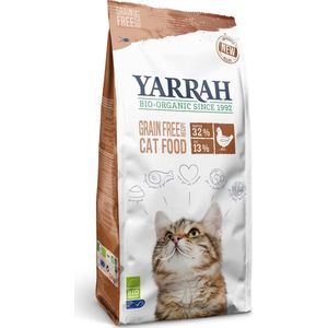 Yarrah Cat Adult - Graanvrij - Kip & Vis - Kattenvoer - 2,4 kg NL-BIO-01