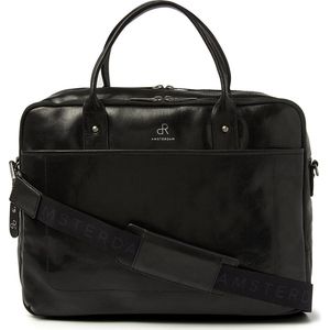 dR Amsterdam Werktas | Zakelijke leren werktas | Werktas heren | Werktas dames | Aktetassen | Werktas heren schoudertas | Laptoptas | Laptoptas heren | laptoptas 15.6 inch | Milan - 283756 Black