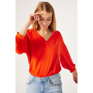 GARCIA Dames Blouse Rood - Maat XS