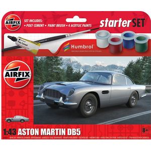 1:43 Airfix 55011 Aston Martin DB5 Car - Starter Set Plastic Modelbouwpakket