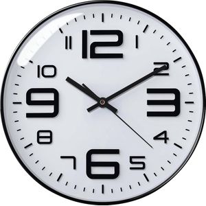 IvoQ Stijlvolle Wandklok - Modern Design - 12 inch - Wit