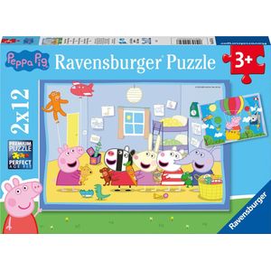 Peppa Pig Puzzel - 2x12 Stukjes (Kinderpuzzel)