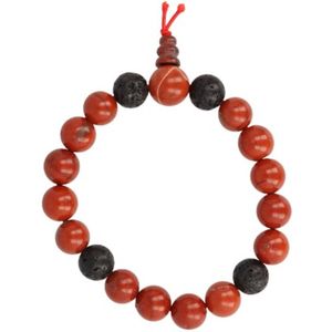 Powerbead Mannen Armband Jaspis Rood (Extra Lang)