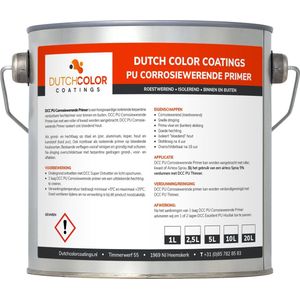 DCC PU Corrosiewerende Primer - 20L - RAL 9001 | Crèmewit