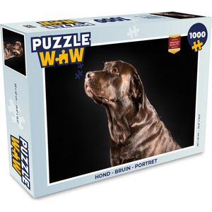 Puzzel Hond - Bruin - Portret - Legpuzzel - Puzzel 1000 stukjes volwassenen
