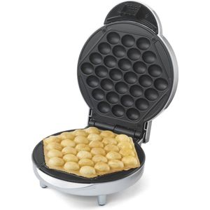 Treb 99361 - Bubbel wafelmaker met indicatielampje en anti-aanbaklaag - Zilver