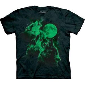 T-shirt Glow Wolf Moon L