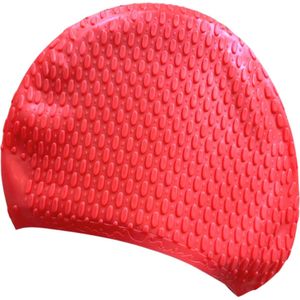 Badmuts rood - Douchemuts/vrouwen/kinderen/kind/badmutsen/waterdicht/lang haar/shower cap/dames/heren