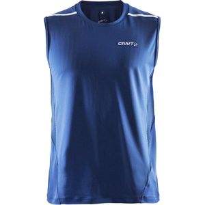 Craft Focus Sleeveless Sportshirt Heren Sportshirt - Maat XL  - Mannen - blauw