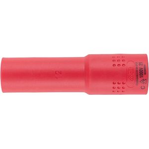 Wurth - VDE dopsleutel 1C-isolatie 1/2 inch zeskant lang - VDE-dopsleutel 1/2 inch Metrisch, zeskant, lang x 1 st Soort aandrijving Binnenvierkant Sleutelwijdte 12 mm