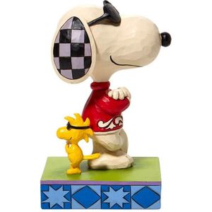 Peanuts by Jim Shore - Joe Cool Snoopy en Woodstock Figuur