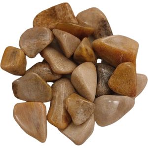 Trommel Edelsteen - Mineraal - Edelsteen - Trommelsteen - Koraal Agaat - Natuurproduct - Knuffelsteen - Mineralen - 3 Stuks