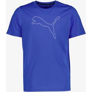 PUMA PERFORMANCE CAT TEE M Heren Sportshirt - Blauw - Maat XL