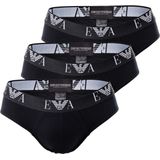 Emporio Armani stretch 3-pack slips zwart