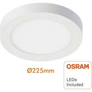 OSRAM Led Downlight  Opbouw LED Plafondlamp -Aluminium -Ronde-Wit -Flikkervrij -20W - 4000K Wit licht