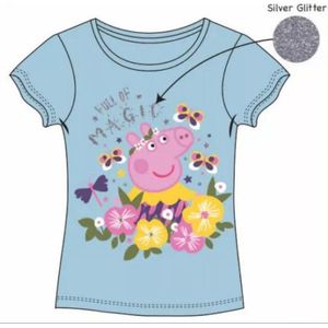 Peppa Pig - T-shirt - Full off Magic - blauw - maat 122/128