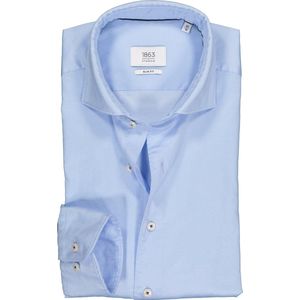 ETERNA 1863 slim fit casual Soft tailoring overhemd - twill heren overhemd - lichtblauw - Strijkvriendelijk - Boordmaat: 40