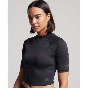 Superdry Run 3/4 Tight Crop T-shirt Zwart XS Vrouw