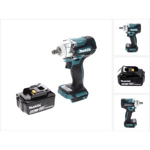 Makita DTW 300 M1 accu slagmoersleutel 18 V 330 Nm 1/2"" borstelloos + 1x oplaadbare accu 4.0 Ah - zonder oplader