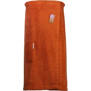 ARTG® Towelzz - Sauna Kilt - Dames - met Klittenband - Aarde Bruin - Terra - ( Borstomvang tot 150 cm)