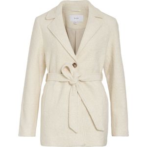 Vila Jas Vitjekki Belted Short Jacket 14094308 Eggnog Dames Maat - 40