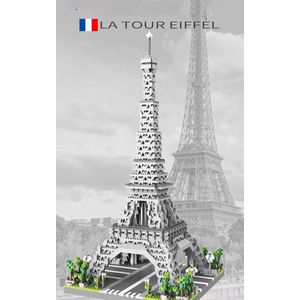 Eiffelltoren op bouwstenen - Eiffeltoren Constructie speelgoed - Eiffeltoren op bouwstenen compatible met andere bouwstenen- Eiffeltoren op bakstenen 2622 stenen- Parijs - Eiffeltorenpuzzel