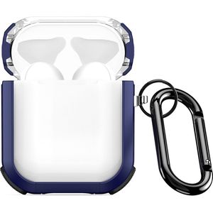 Mobigear Hoesje geschikt voor Apple AirPods 2 Hardcase Hoesje | Mobigear Shockproof - Donkerblauw