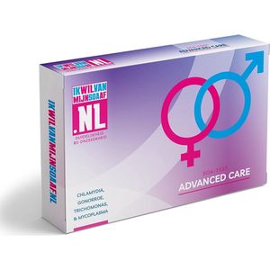 Ikwilvanmijnsoaaf.nl® SOA Thuis Test Advanced Care 4 in 1 – SOA Test voor Mannen & Vrouwen – Test op Chlamydia, Gonorroe, Trichomonas en Mycoplasma – Betrouwbare SOA-TESTEN voor Thuisgebruik