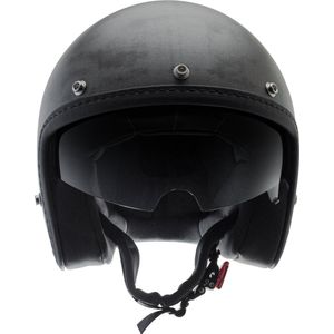 CMS VINTAGE SV - Scratched Black - Jethelm -  Jethelm - Motorhelm - scooterhelm - brommerhelm - scooter helm - motor helm - brommer helm