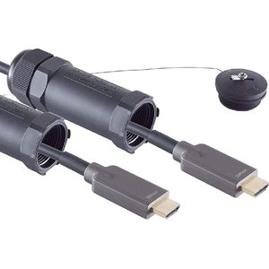 S-Impuls Gepantserde actieve optical fiber HDMI kabel - versie 2.0 (4K 60Hz HDR) - 30 meter