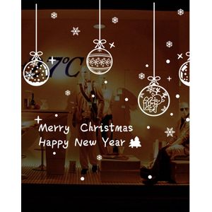 Kerst sticker - Raamsticker - Wit - Kerstmis - Kerst decoratie